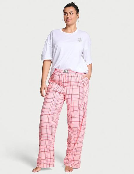 Піжама фланелева VS Flannel Short-Sleeve Long Tee-Jama Set Розмір M,L VS Flannel Short фото