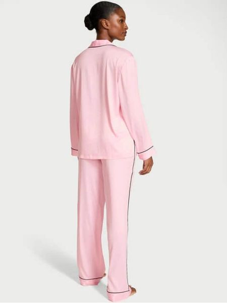 Сатинова піжама Victoria's Secret Satin Shine Stripe Long Pajama Set Розмір  M Сатинова піжама Victoria's Secret Satin Shine Stripe Long Pajama Set  M фото