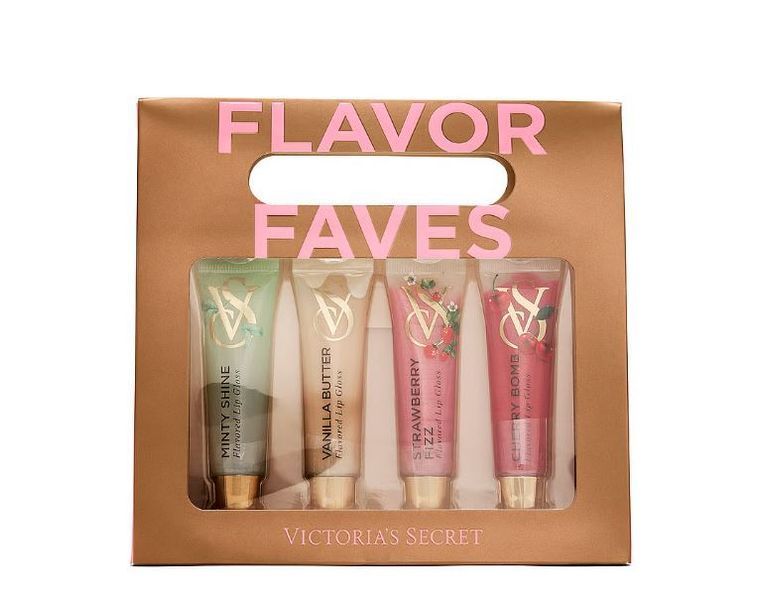 Набір блисків для губ Victoria&rsquo;s Secret 4-Piece Flavor Favorites Lip Gloss Gift Set Набір блисків для губ Victoria&rsquo;s Secret 4-Piece Flavor Favorites Lip Gloss Gift Set фото