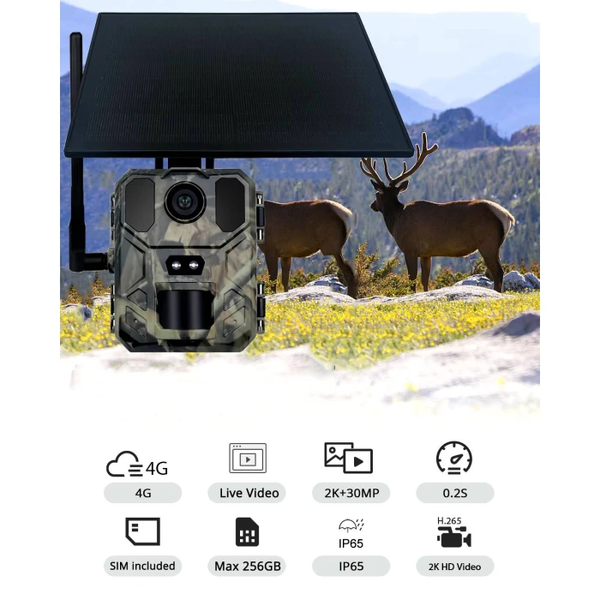 Фотоловушка Suntek MiNi900Pro (30Mp, Онлайн Відео) на сонячній батареї з 4G та хмарним сервісом 57565233 фото